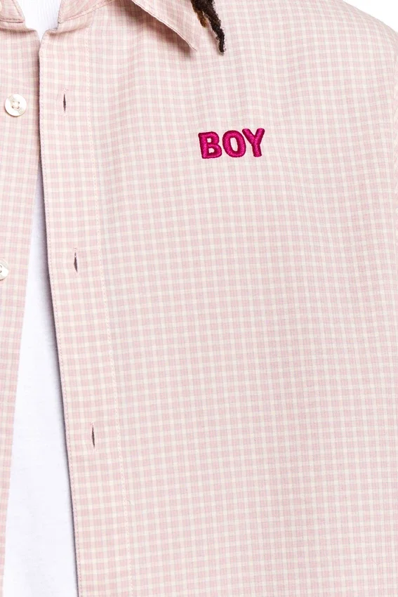 Camisa a cuadros con efecto dip dye