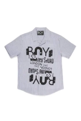 Camisa BOY Kr de seersucker