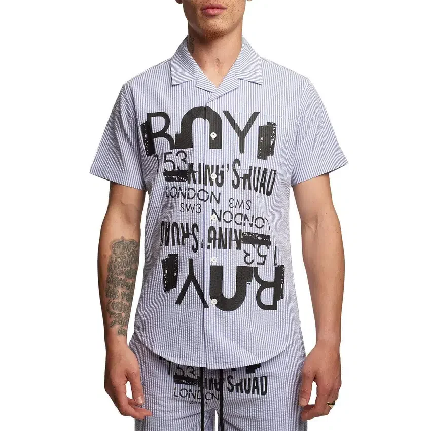 Camisa BOY Kr de seersucker