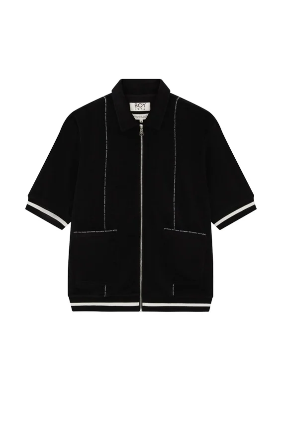 Camisa de felpa con cremallera