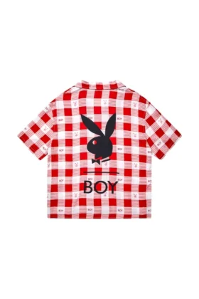 Camisa de resort «Gingham Bunny» de Playboy x BOY
