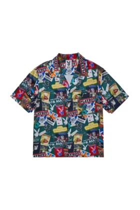 Camisa de resort «Playboy x BOY Scrapbook»