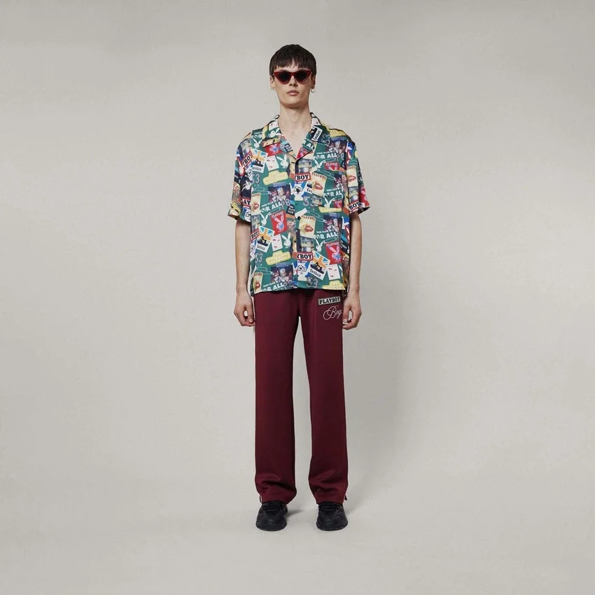 Camisa de resort «Playboy x BOY Scrapbook»