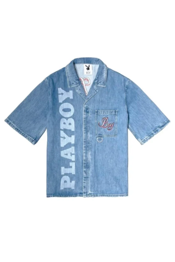 Camisa vaquera «Jumbo Bunny» de Playboy x BOY