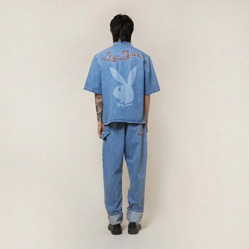 Camisa vaquera «Jumbo Bunny» de Playboy x BOY