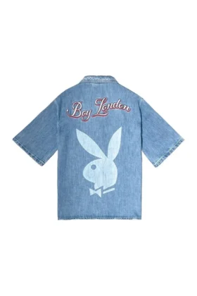 Camisa vaquera «Jumbo Bunny» de Playboy x BOY