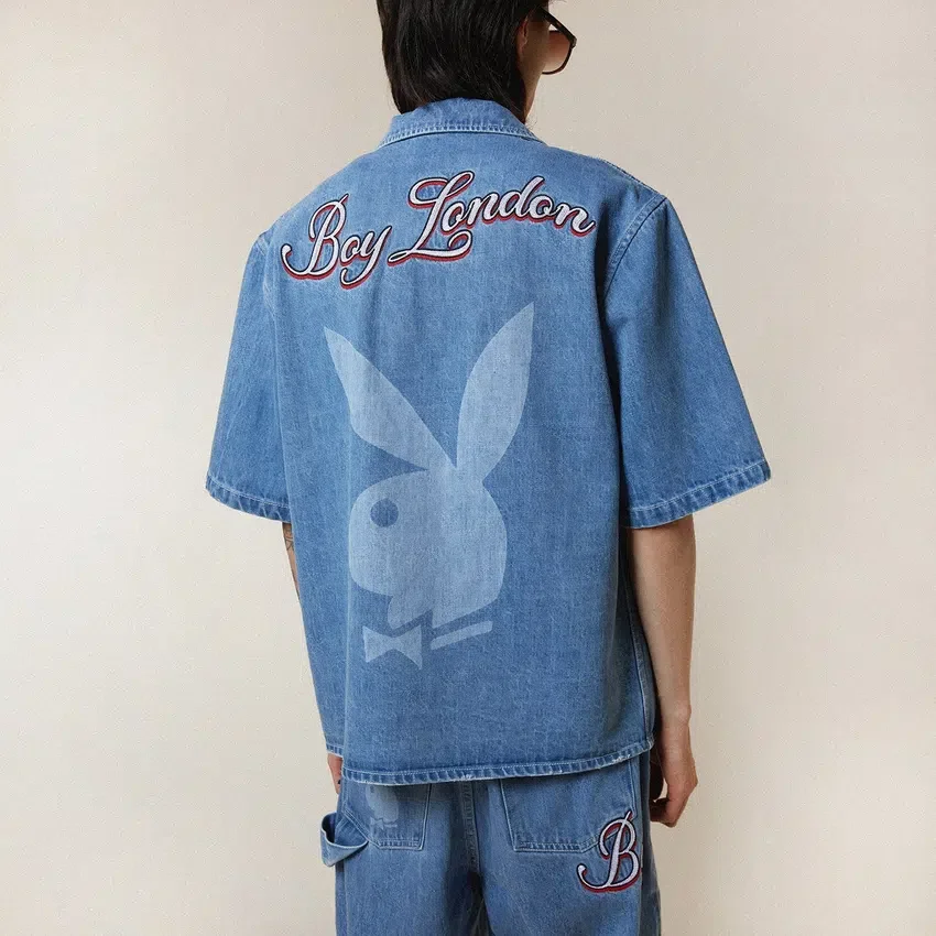 Camisa vaquera «Jumbo Bunny» de Playboy x BOY