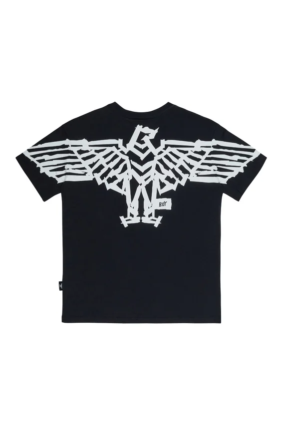 Camiseta BOY Tape con estampado de águila en la espalda