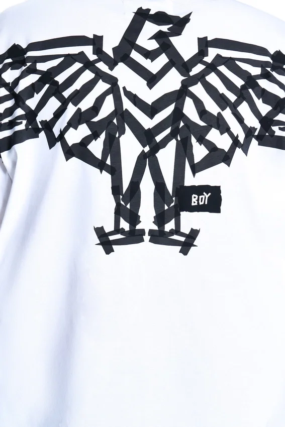 Camiseta BOY Tape con estampado de águila en la espalda