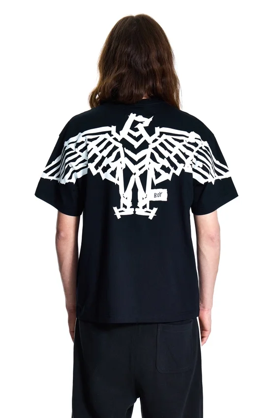 Camiseta BOY Tape con estampado de águila en la espalda