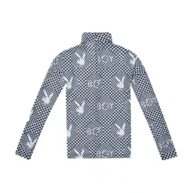 Camiseta de malla «Vortex» con estampado de tablero de ajedrez de Playboy x BOY