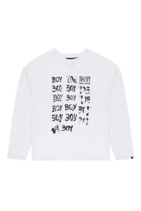 Camiseta gráfica de manga larga «BOY Repeat»