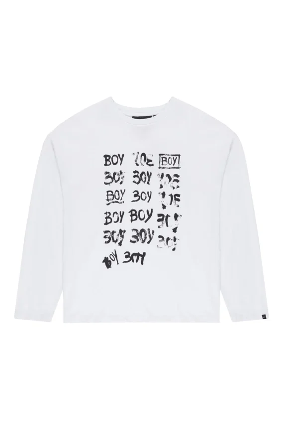 Camiseta gráfica de manga larga «BOY Repeat»
