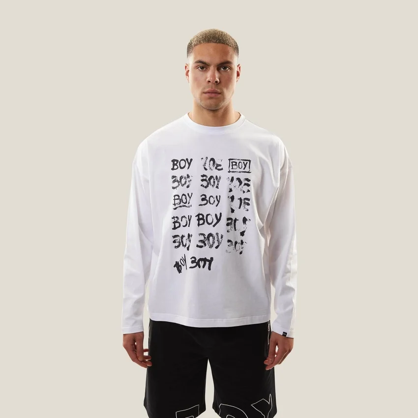 Camiseta gráfica de manga larga «BOY Repeat»
