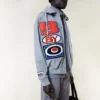 Chaqueta bomber «Moto Sticker» estilo universitario