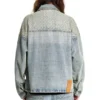 Chaqueta vaquera desgastada con láser