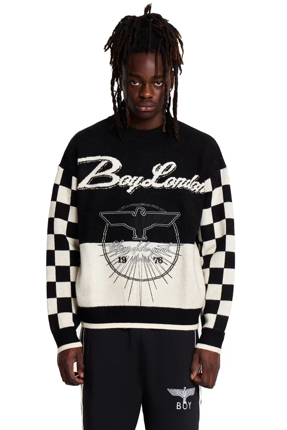 Jersey de manga a cuadros