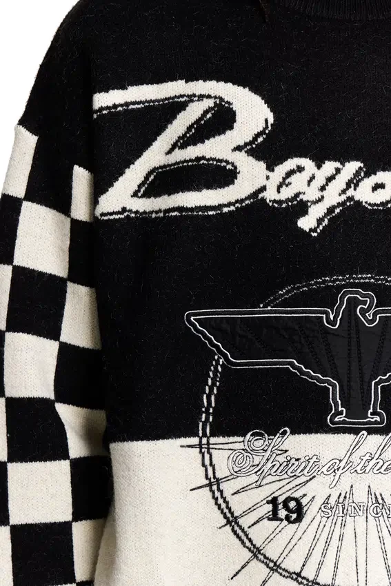 Jersey de manga a cuadros