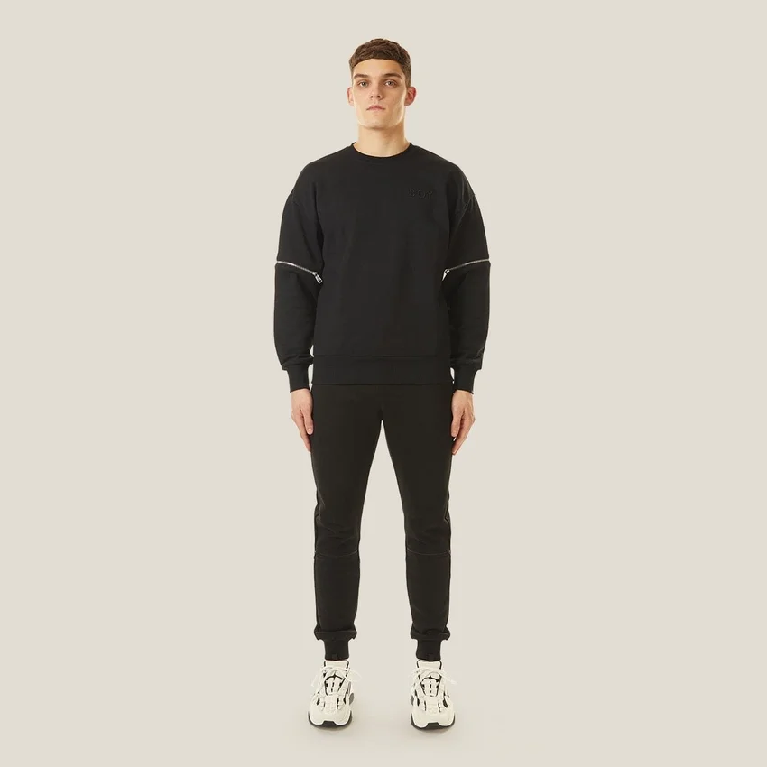 Joggers con cremallera
