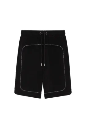 Pantalones cortos de rizo con cremallera