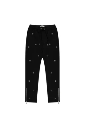 Pantalones de chándal con múltiples ojales