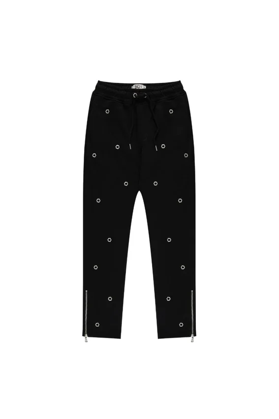 Pantalones de chándal con múltiples ojales