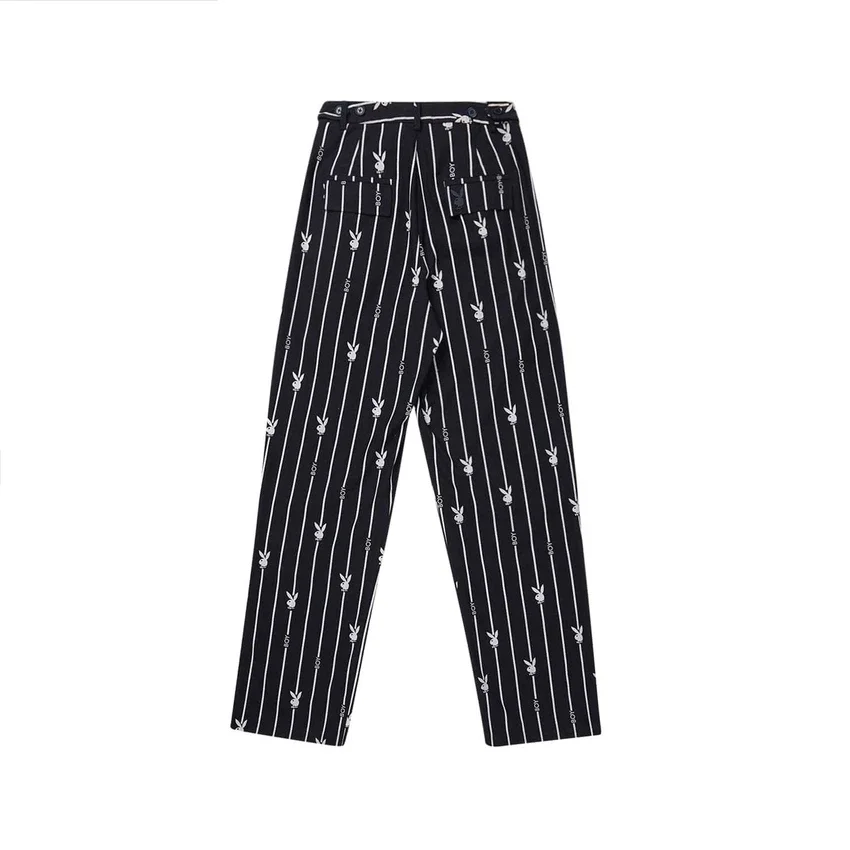Pantalones de rayas finas Playboy x BOY Bunny