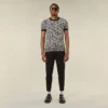 Pantalones entallados de jersey con cremallera