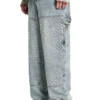 Pantalones vaqueros desgastados con láser
