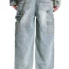 Pantalones vaqueros desgastados con láser