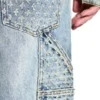 Pantalones vaqueros desgastados con láser