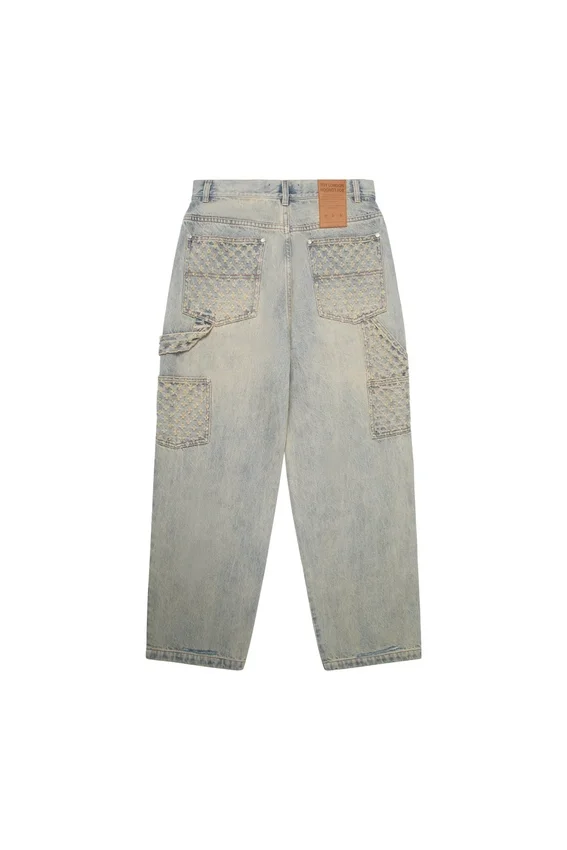 Pantalones vaqueros desgastados con láser