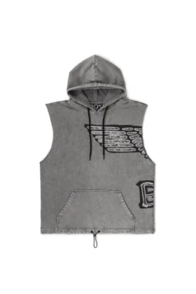 Sudadera con capucha de manga corta «Stencil»