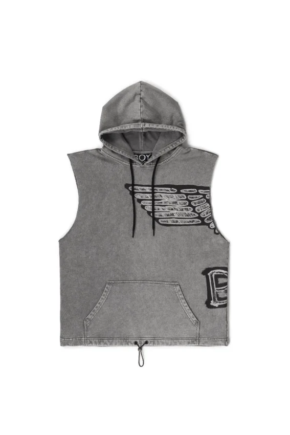 Sudadera con capucha de manga corta «Stencil»