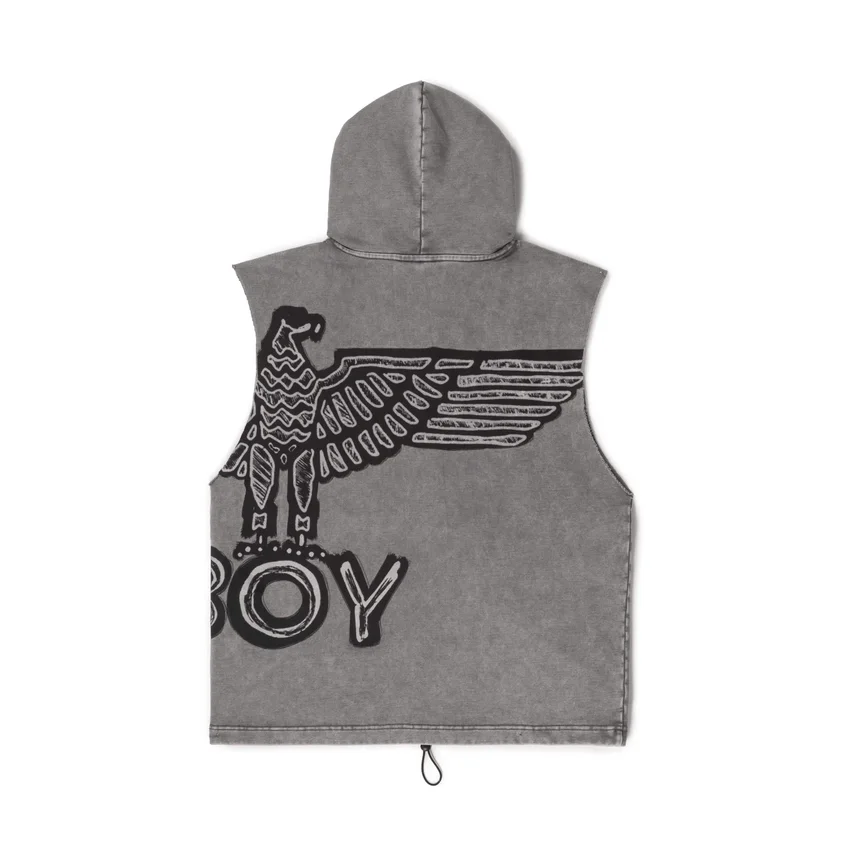 Sudadera con capucha de manga corta «Stencil»