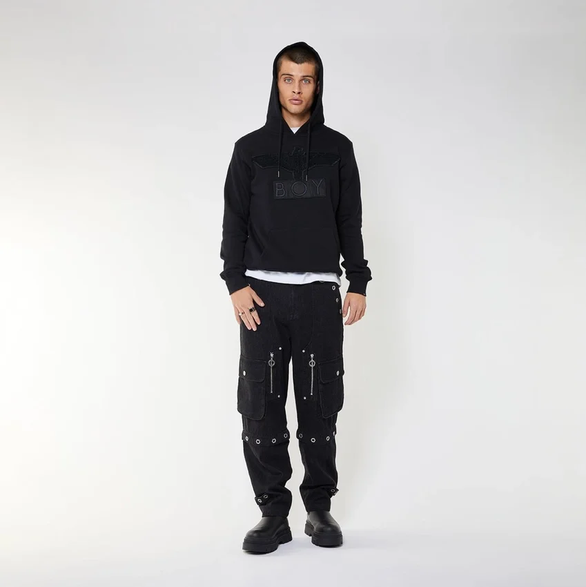 Sudadera con capucha y aplique «BOY Eagle»