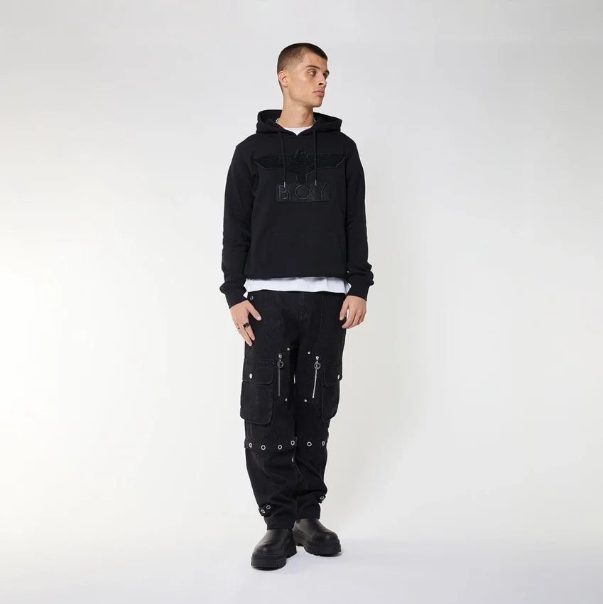 Sudadera con capucha y aplique «BOY Eagle»