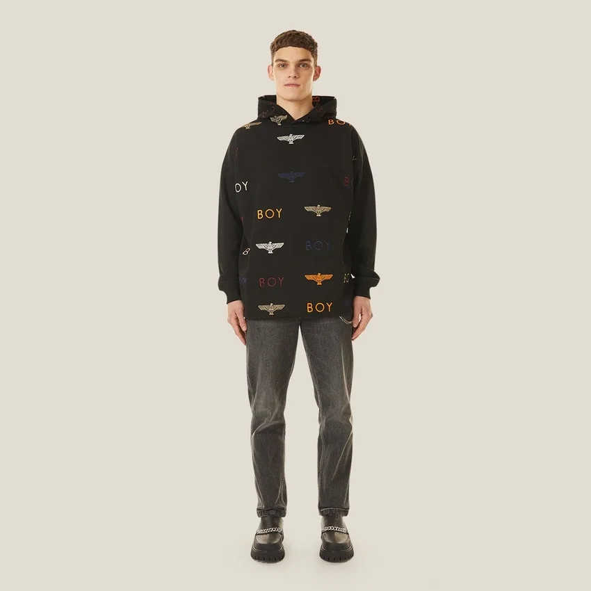 Sudadera con capucha y bordado Boy Mania