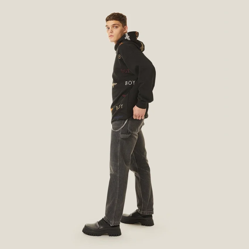 Sudadera con capucha y bordado Boy Mania