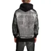 Sudadera con capucha y estampado denim