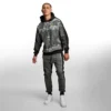 Sudadera con capucha y estampado denim