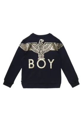 Sudadera infantil con estampado del águila de BOY en la espalda