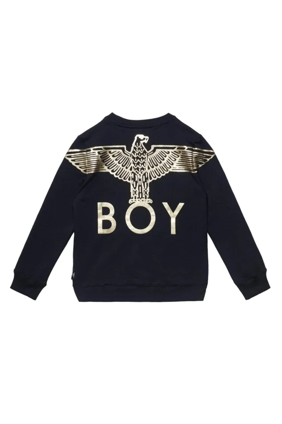 Sudadera infantil con estampado del águila de BOY en la espalda