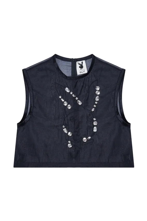 Top con adornos Playboy x BOY