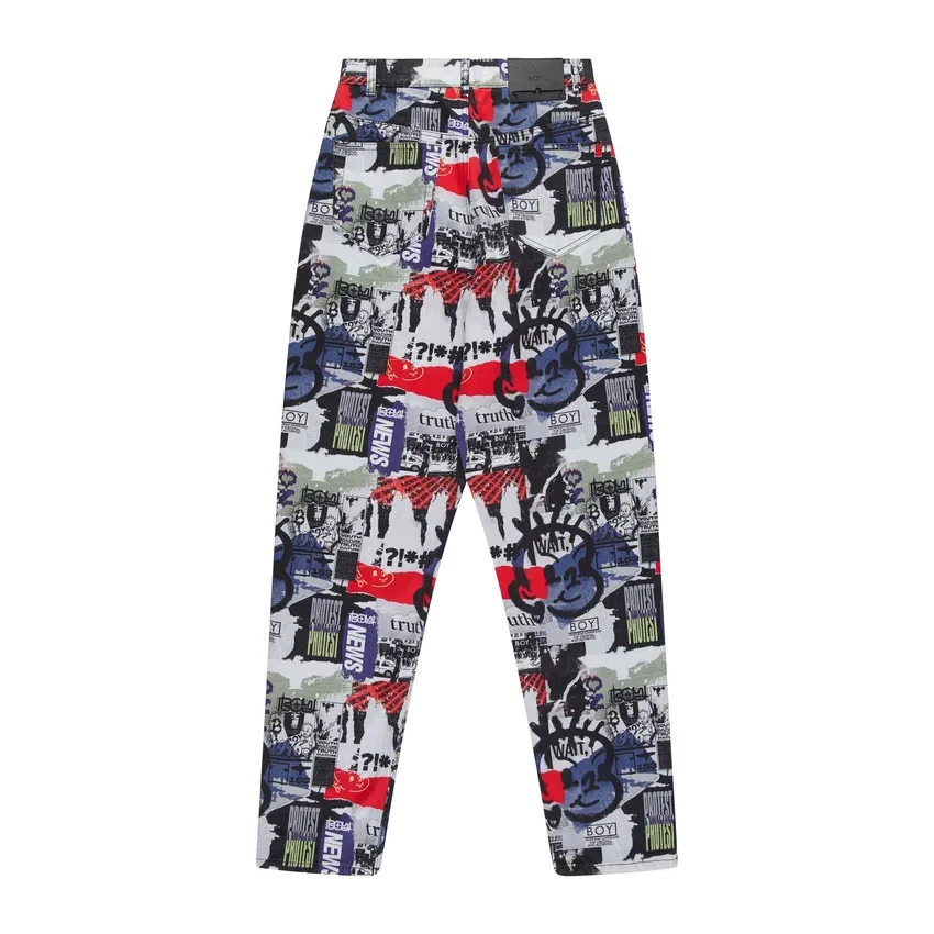 Vaqueros de denim «Kings Road Graffiti»