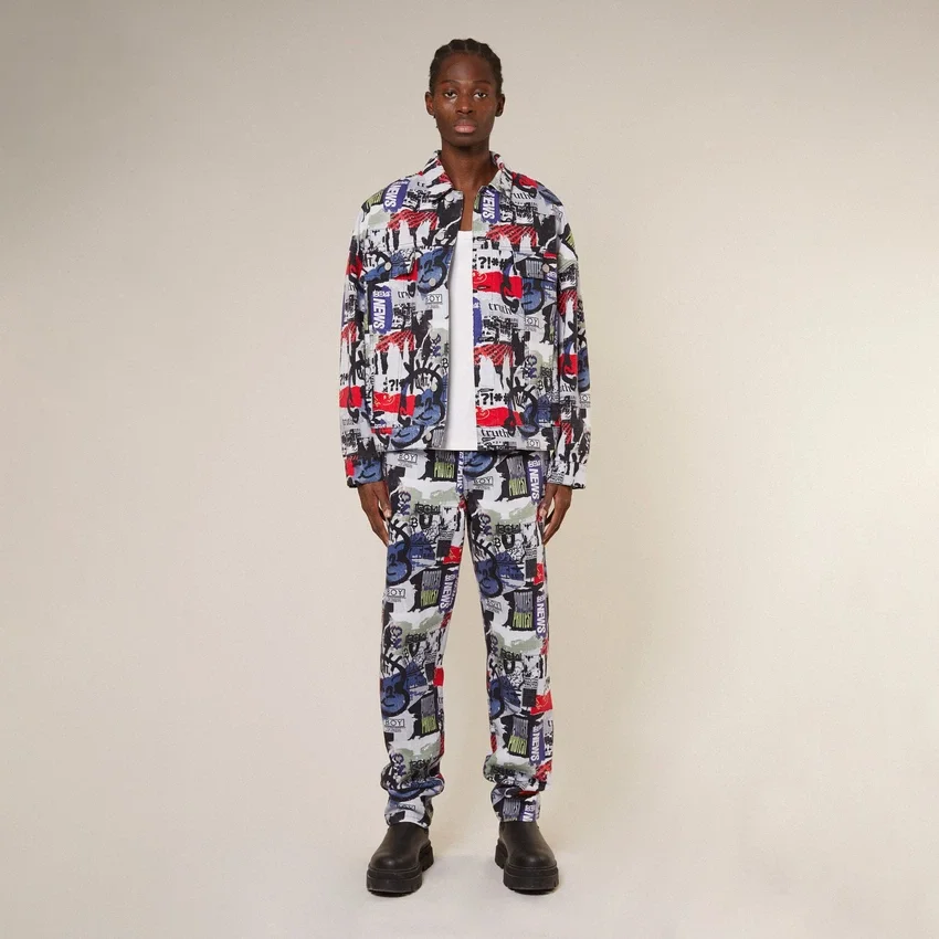 Vaqueros de denim «Kings Road Graffiti»
