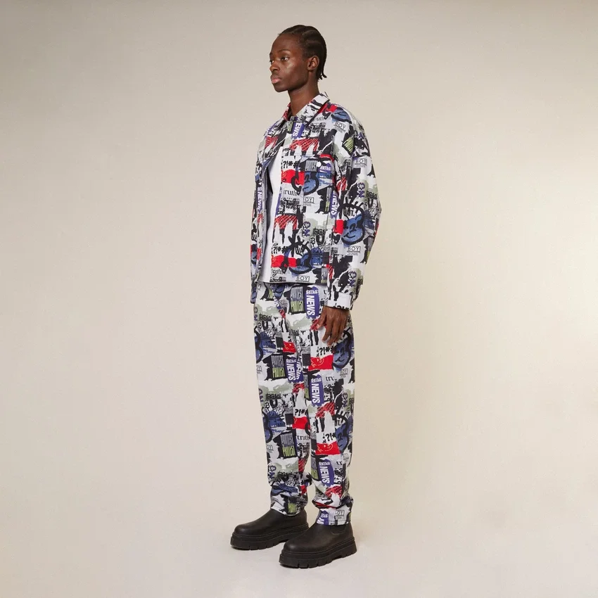 Vaqueros de denim «Kings Road Graffiti»