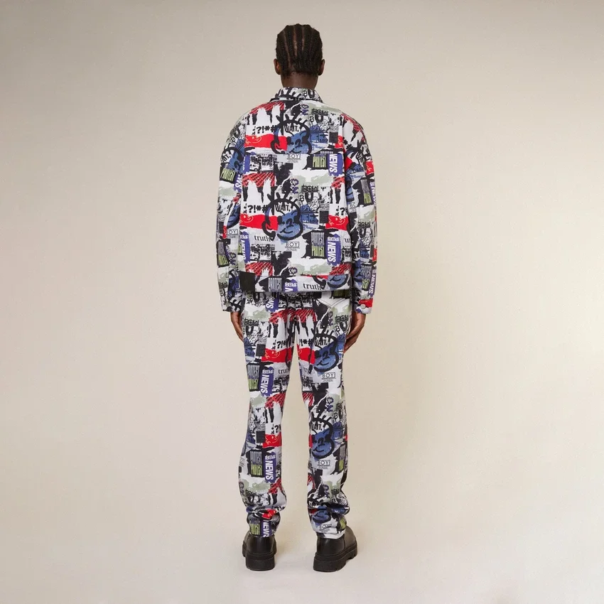 Vaqueros de denim «Kings Road Graffiti»
